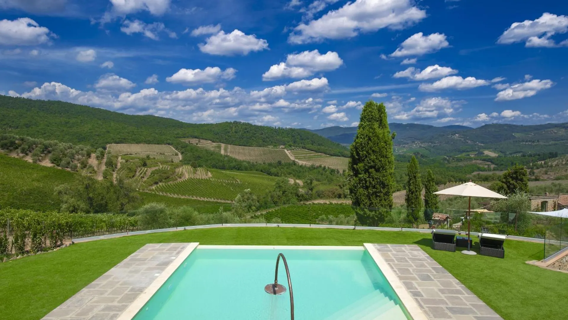 My Exclusive Italy - Villa Chianti With Panoramic Pool On The Vineyard Greve in Chianti
