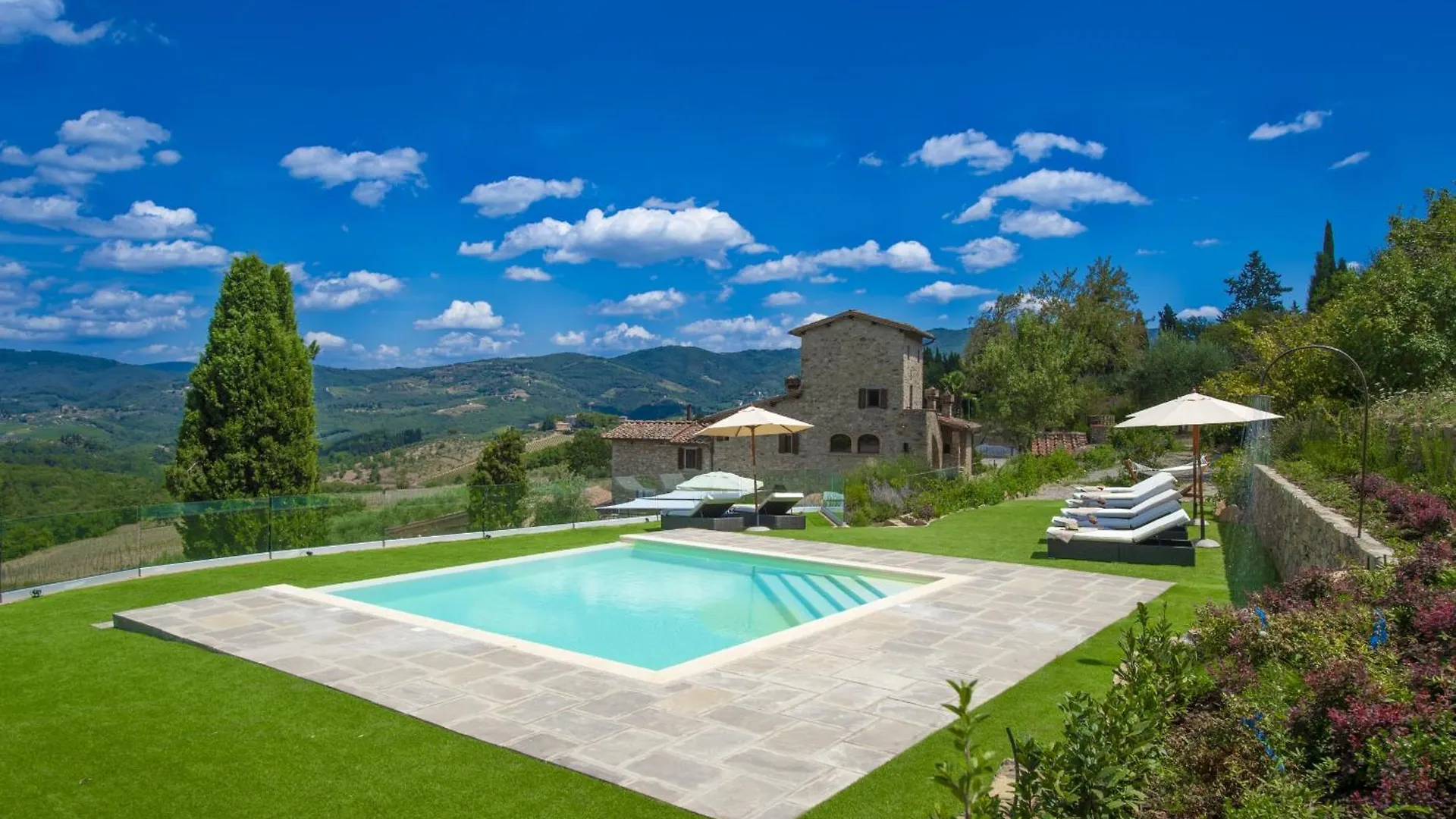 My Exclusive Italy - Villa Chianti With Panoramic Pool On The Vineyard Greve in Chianti
