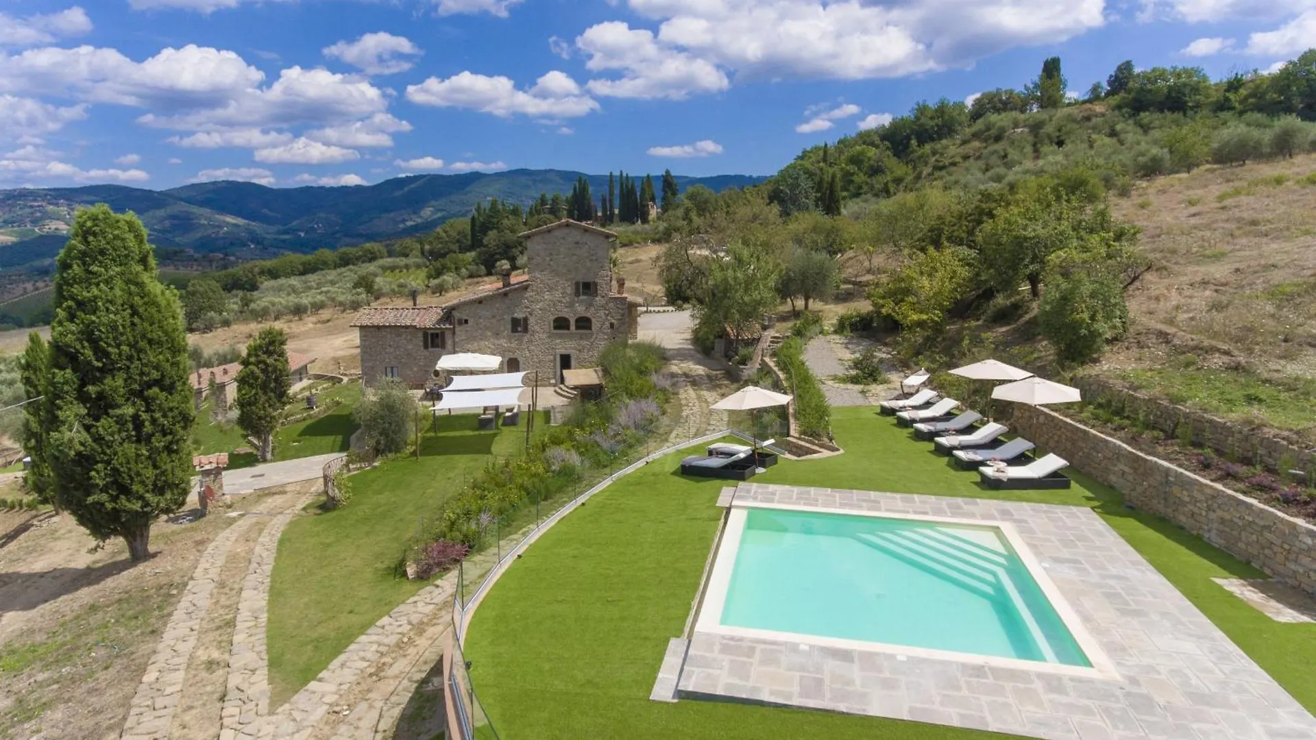 My Exclusive Italy - Villa Chianti With Panoramic Pool On The Vineyard Greve in Chianti Italie